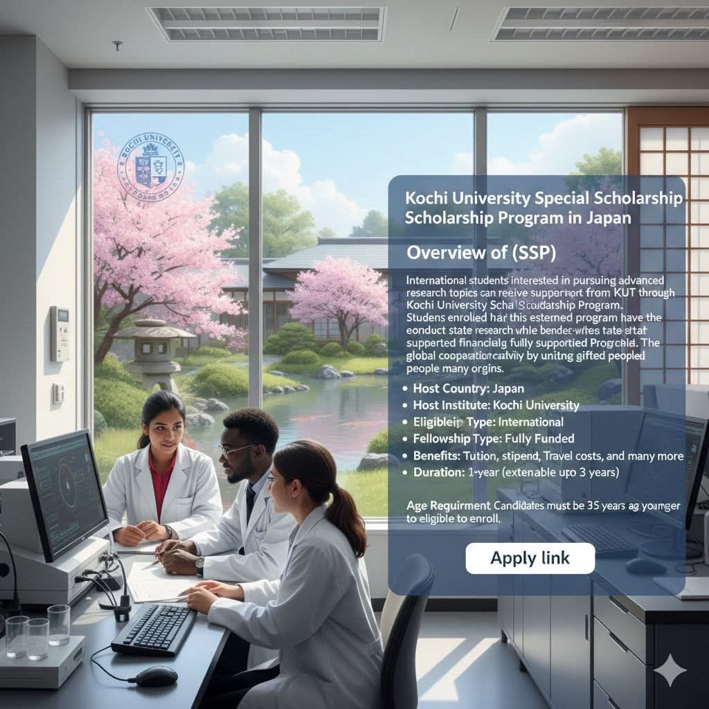 Kochi University of Technology Special Scholarship Program (SSP): A Fully Funded PhD Opportunity for Youth